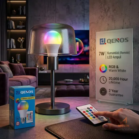 RGB Kumandalı LED Ampul - Melih Elektrik elektrik malzemesi