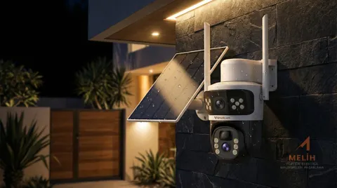 Wellbox Güneş Enerjili WiFi Smart Kamera (1 Sabit + 1 Hareketli) - Wellbox elektrik malzemesi