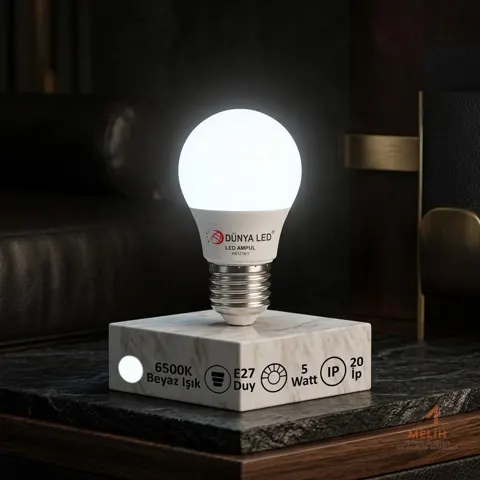Dünyaled LED Ampul 5W E27 (Küçük Boy) - Dünya Led elektrik malzemesi