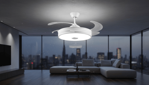 Mutlusan Işıklı Bluetoothlu Uzaktan Kumandalı Tavan Vantilatörü - Mutlusan elektrik malzemesi