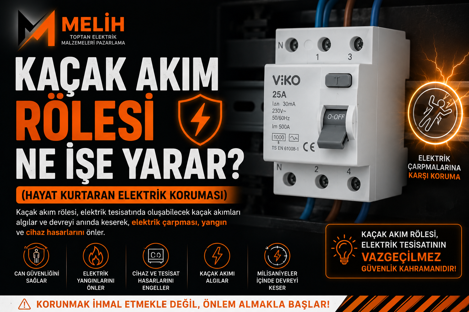 Kaçak Akım Rölesi Ne İşe Yarar? (Hayat kurtaran elektrik koruması)