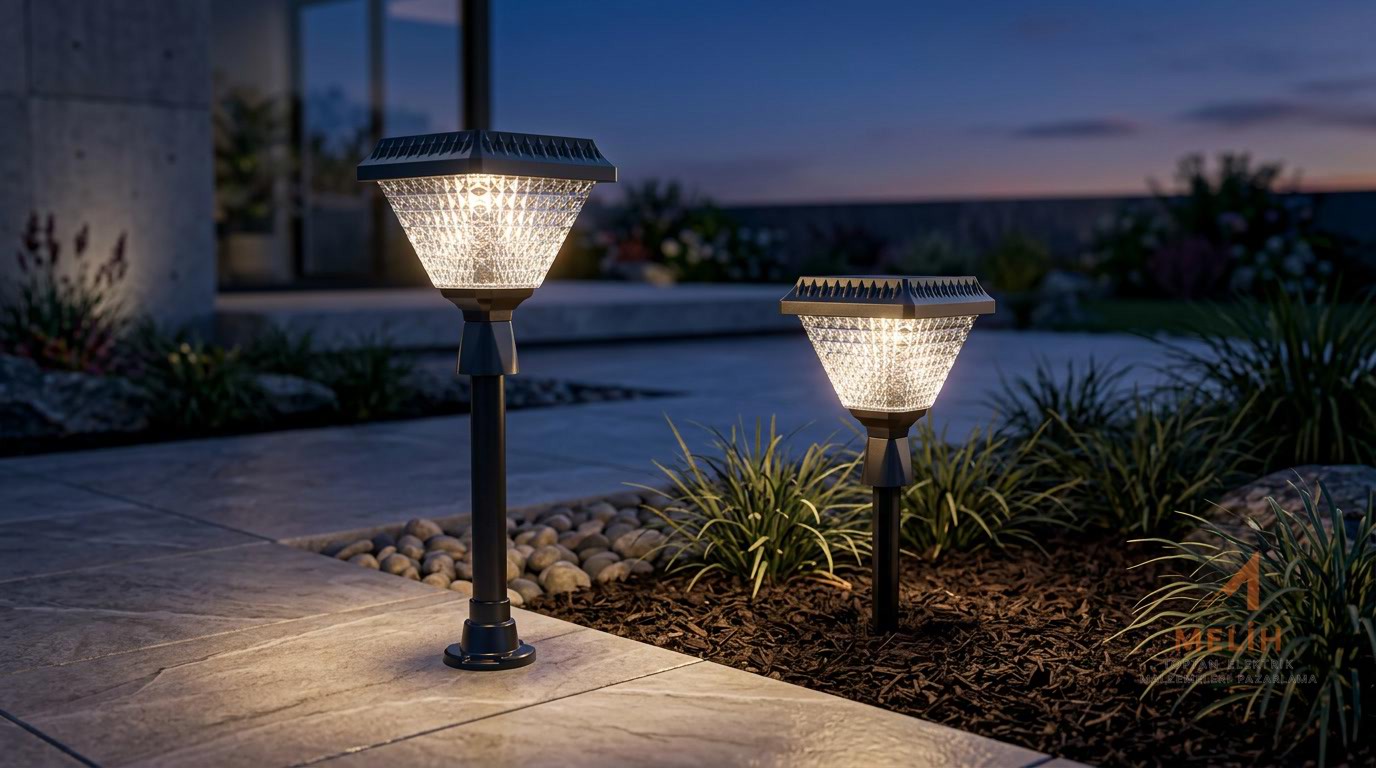CATA Riva Solar LED Çim Direği - CATA elektrik malzemesi