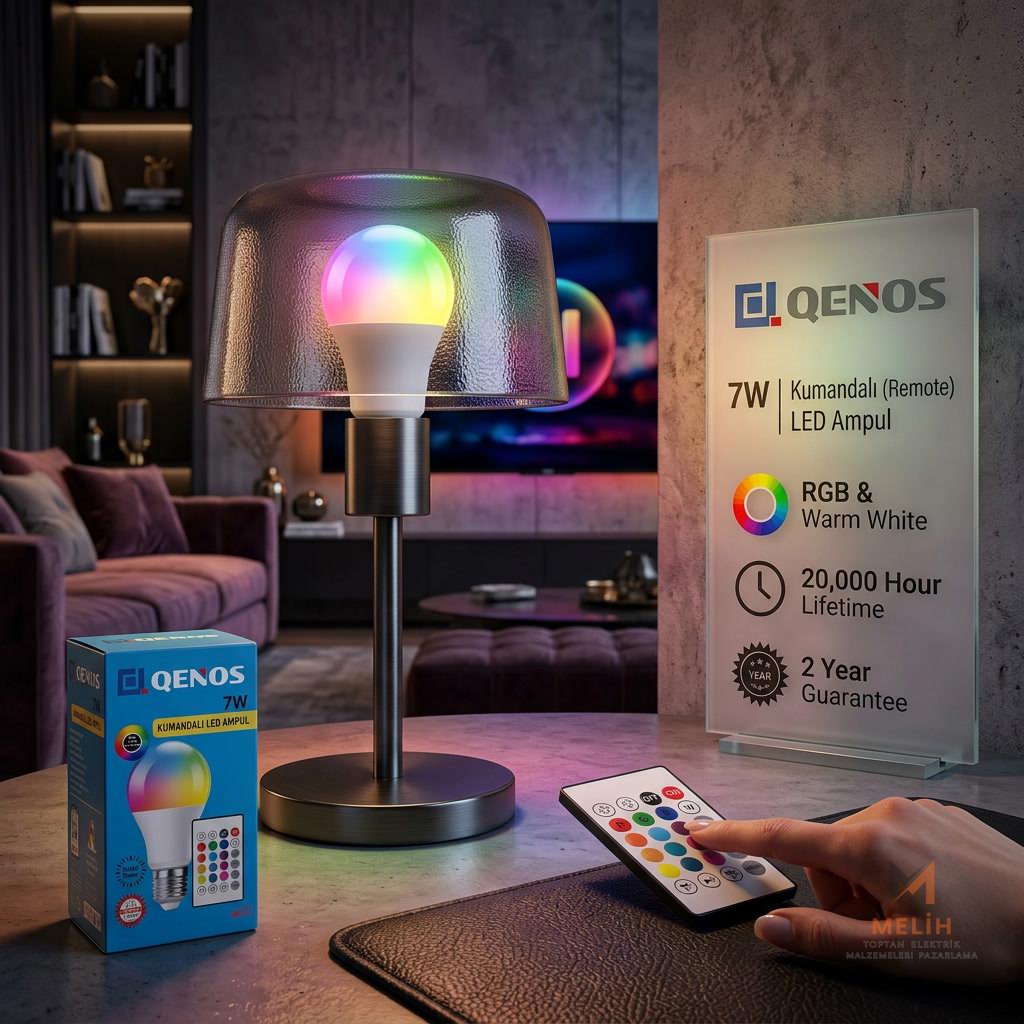 RGB Kumandalı LED Ampul - Melih Elektrik elektrik malzemesi