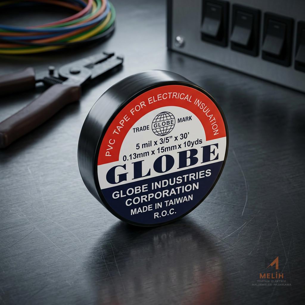 Globe Elektrik Bandı (İzole Bant) Siyah - GLOBE elektrik malzemesi